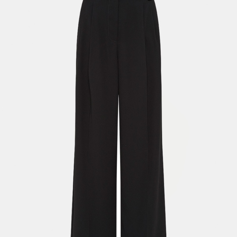 AJE Harlem Pleat Front Black Pants - Picture 5 of 10